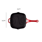 Grill 24cm 1l sauté Vermelho Haus Concept Ø24x24x3 3cm | 1l V